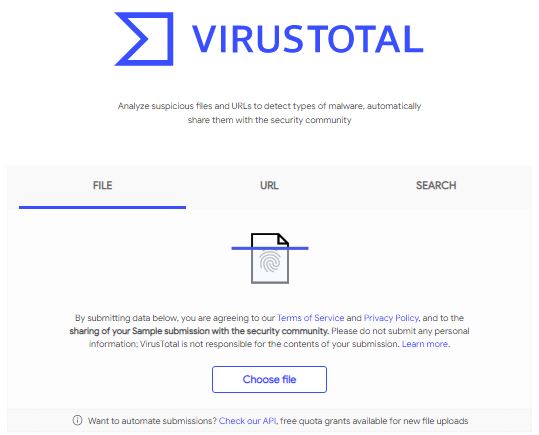 شناسایی سایت ویروسی در VirusTotal